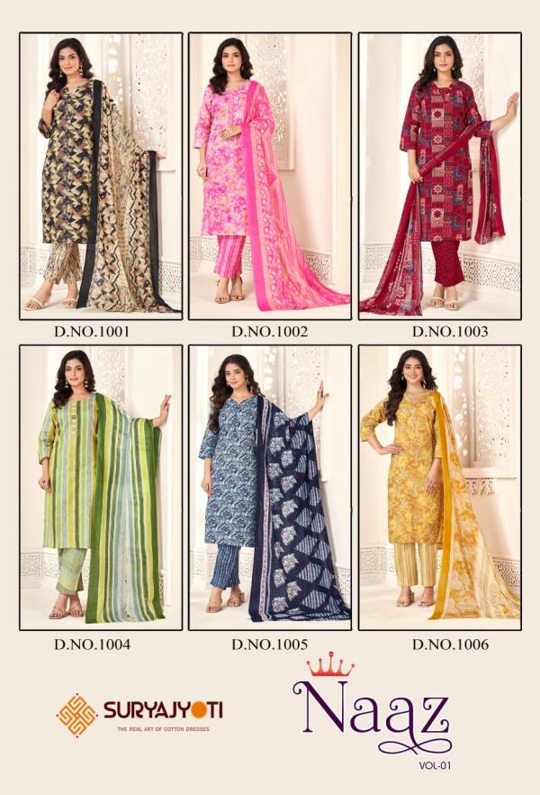 Suryajyoti Naaz Vol-1 – Kurti Pant With Dupatta